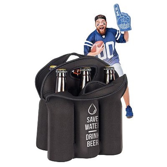 NIB - PROTOCOL - KEEP CHILLIN' 6 Pack Beer Bottle Soft  neoprene Tote - Picture 11 of 11